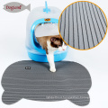 Non Slip Litter Lock Mat Disposable Pet Cat Litter Trapping Mat PVC Foamed Pet Bowl Mat